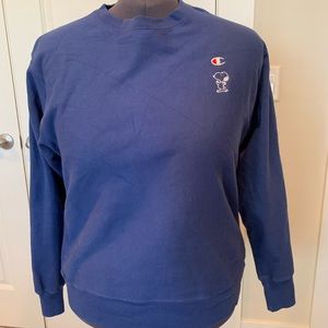 snoopy champion sweatshirt